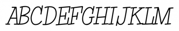 Simple Serif Light Font UPPERCASE