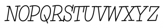 Simple Serif Light Font UPPERCASE