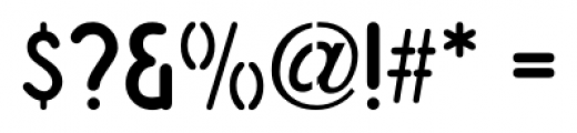 Simple Stencil JNL Regular Font OTHER CHARS