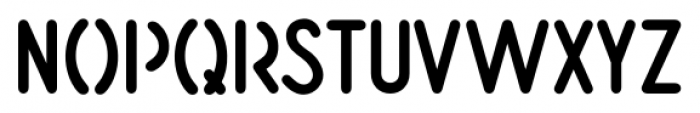 Simple Stencil JNL Regular Font UPPERCASE