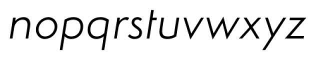 Simplo Light Italic Font LOWERCASE