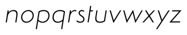 Simplo Soft Thin Italic Font LOWERCASE