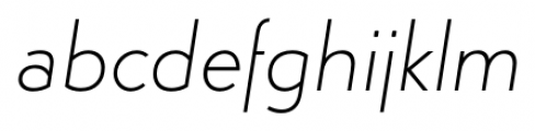 Simplo Thin Italic Font LOWERCASE