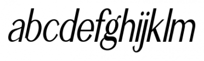 Simply Grotesk JNL Condensed Oblique Font LOWERCASE