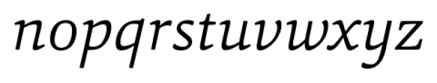 Sina Light Italic Font LOWERCASE