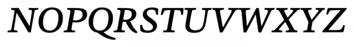 Sina Medium Italic Font UPPERCASE