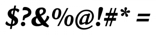 Sina Nova Extra Bold Italic Font OTHER CHARS