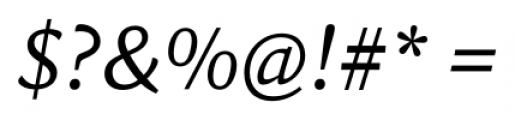 Sina Nova Italic Font OTHER CHARS