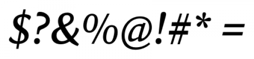 Sina Nova Medium Italic Font OTHER CHARS