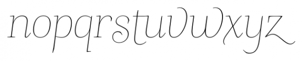 Sinffonia Swash Font LOWERCASE