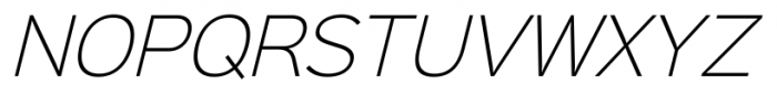 Sinkin Sans 200 X Light Italic Font UPPERCASE