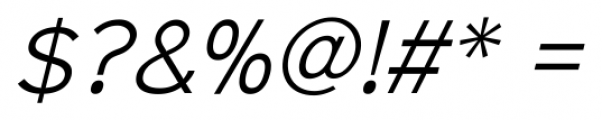 Sinkin Sans 300 Light Italic Font OTHER CHARS