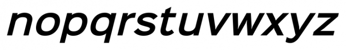Sinkin Sans 600 SemiBold Italic Font LOWERCASE