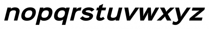 Sinkin Sans 700 Bold Italic Font LOWERCASE