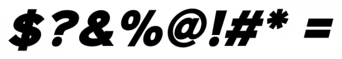 Sinkin Sans 900 X Black Italic Font OTHER CHARS