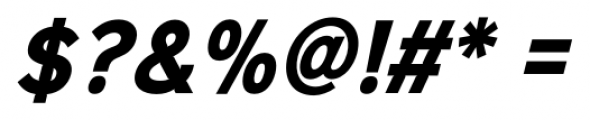 Sinkin Sans Narrow 700 Bold Italic Font OTHER CHARS