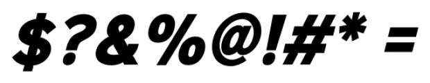 Sinkin Sans Narrow 800 Black Italic Font OTHER CHARS