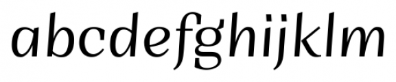Sintesi Light Italic Font LOWERCASE