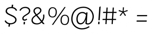 Sintesi Sans Thin Italic Font OTHER CHARS