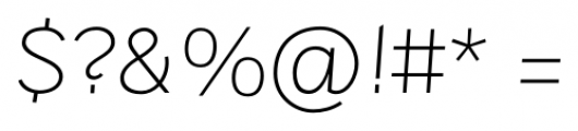 Sintesi Sans UltraLight Italic Font OTHER CHARS