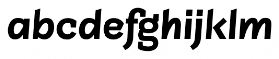 Sintesi Semi Sans Bold Italic Font LOWERCASE
