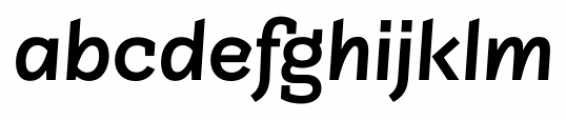 Sintesi Semi Sans DemiBold Italic Font LOWERCASE