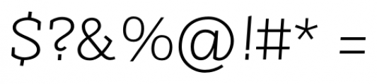 Sintesi Semi Sans Thin Italic Font OTHER CHARS