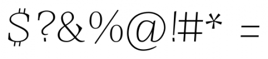 Sintesi UltraThin Italic Font OTHER CHARS