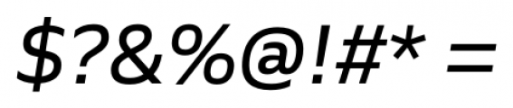 Siro Italic Font OTHER CHARS