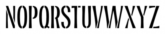 Sixties Stencil JNL Regular Font UPPERCASE