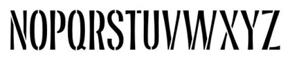 Sixties Stencil JNL Regular Font LOWERCASE
