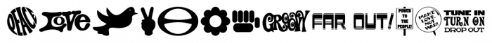 Sixties Symbols JNL Regular Font LOWERCASE