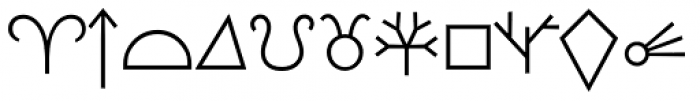 SIAS Symbols A Light Font UPPERCASE
