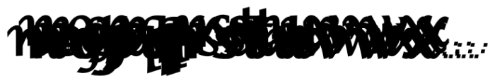 SiahMashq Regular Font LOWERCASE
