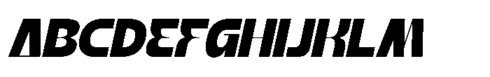 Siator Oblique Font UPPERCASE