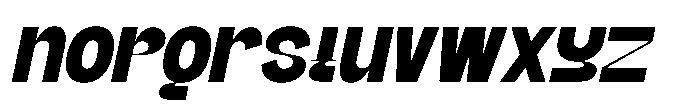 Siator Oblique Font LOWERCASE