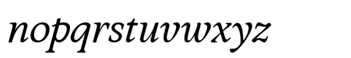 Sibre Italic Font LOWERCASE