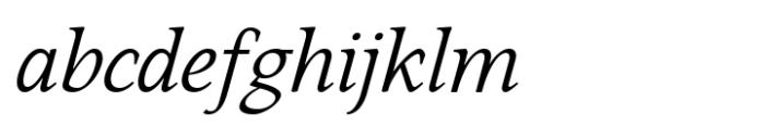Sibre Light Italic Font LOWERCASE