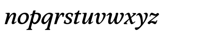 Sibre Medium Italic Font LOWERCASE