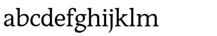 Sibre Regular Font LOWERCASE