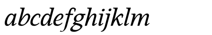 Sibre Variable Italic Font LOWERCASE