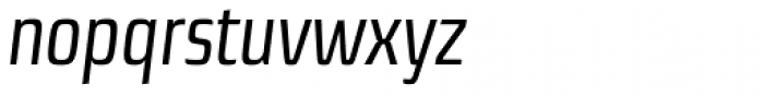 Sica Condensed Regular Italic Font LOWERCASE