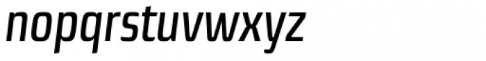 Sica Condensed Semi Bold Italic Font LOWERCASE