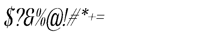 Sicelka Italic Font OTHER CHARS