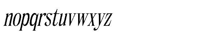 Sicelka Italic Font LOWERCASE