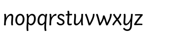 SideNote Regular Font LOWERCASE