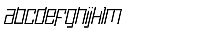 Sidefont Thin Oblique Font LOWERCASE