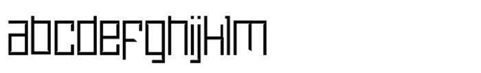 Sidefont Thin Font LOWERCASE