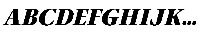 Sidera Black Slanted Font UPPERCASE
