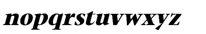 Sidera Black Slanted Font LOWERCASE